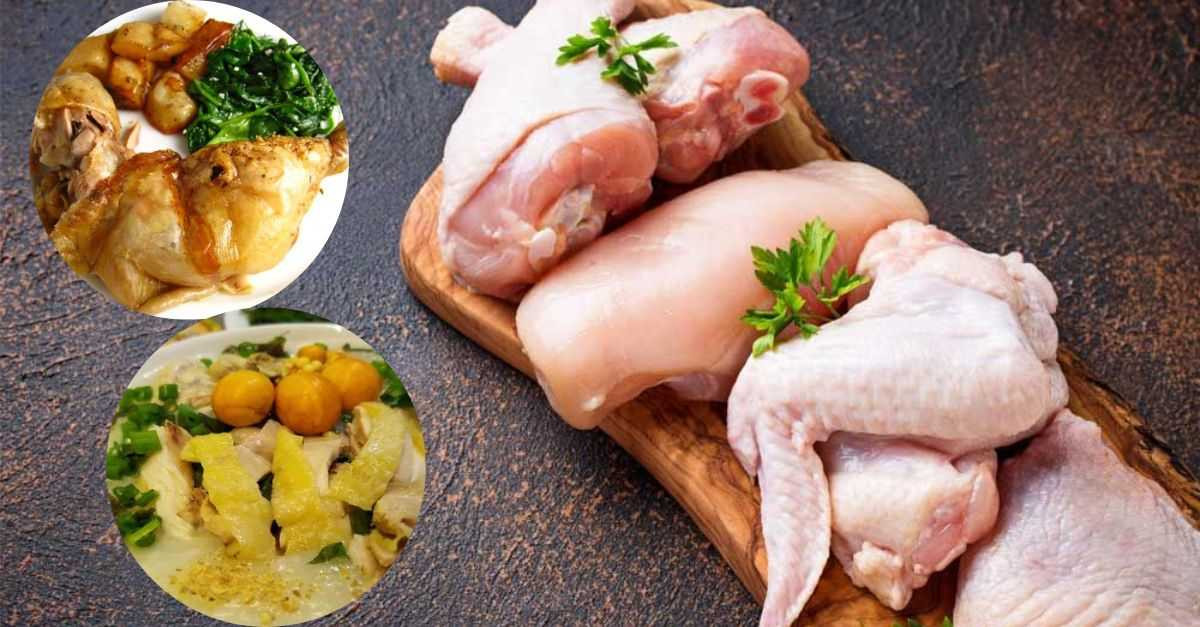 xăm chân mày bạn không nên ăn thịt gà, nhất là trong giai đoạn chân mày tróc vảy và bắt đầu lên da non.
