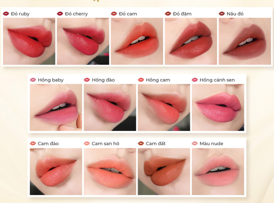 Top những màu môi đẹp tự nhiên không thể bỏ qua Top những màu môi đẹp tự nhiên không thể bỏ qua