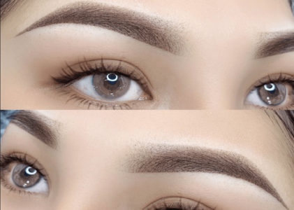 chân mày phun màu nâu cafe