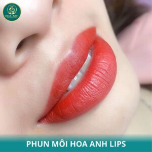 phun môi hồng cam sữa