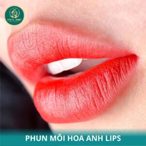 phun môi hồng cam sữa