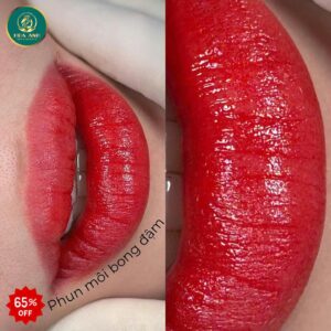 phun môi bong đậm