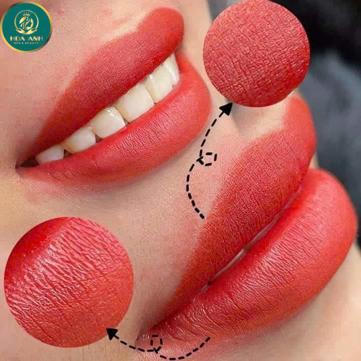 phun môi bong đậm