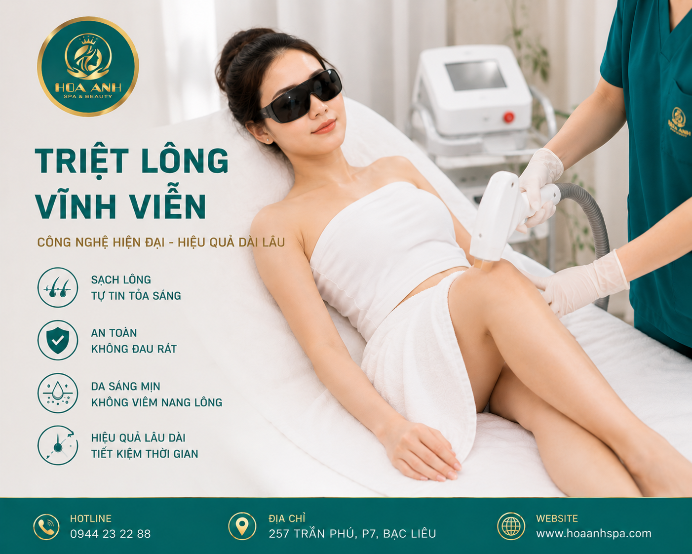 Triệt lông vĩnh viễn
