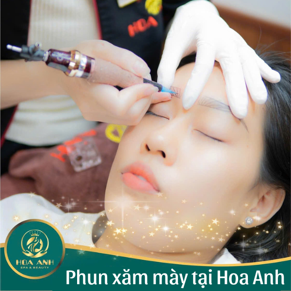 phun xăm chân mày tại Hoa Anh